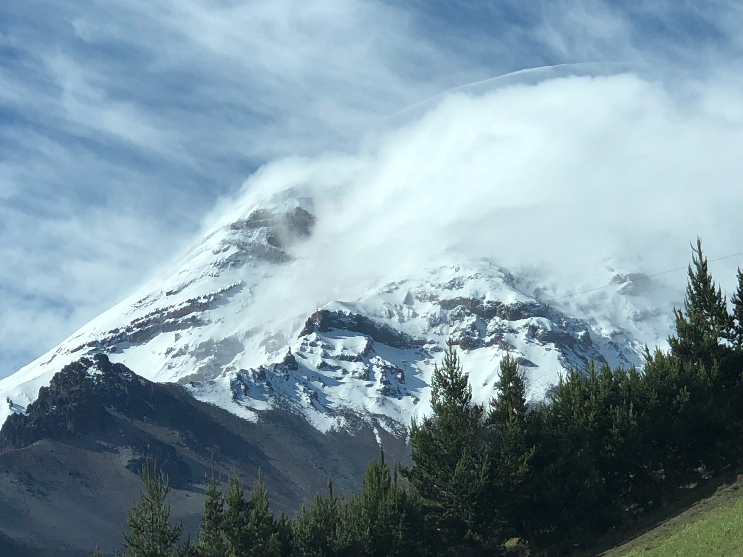 Chimborazo volcano, the highest mountain in Ecuador 