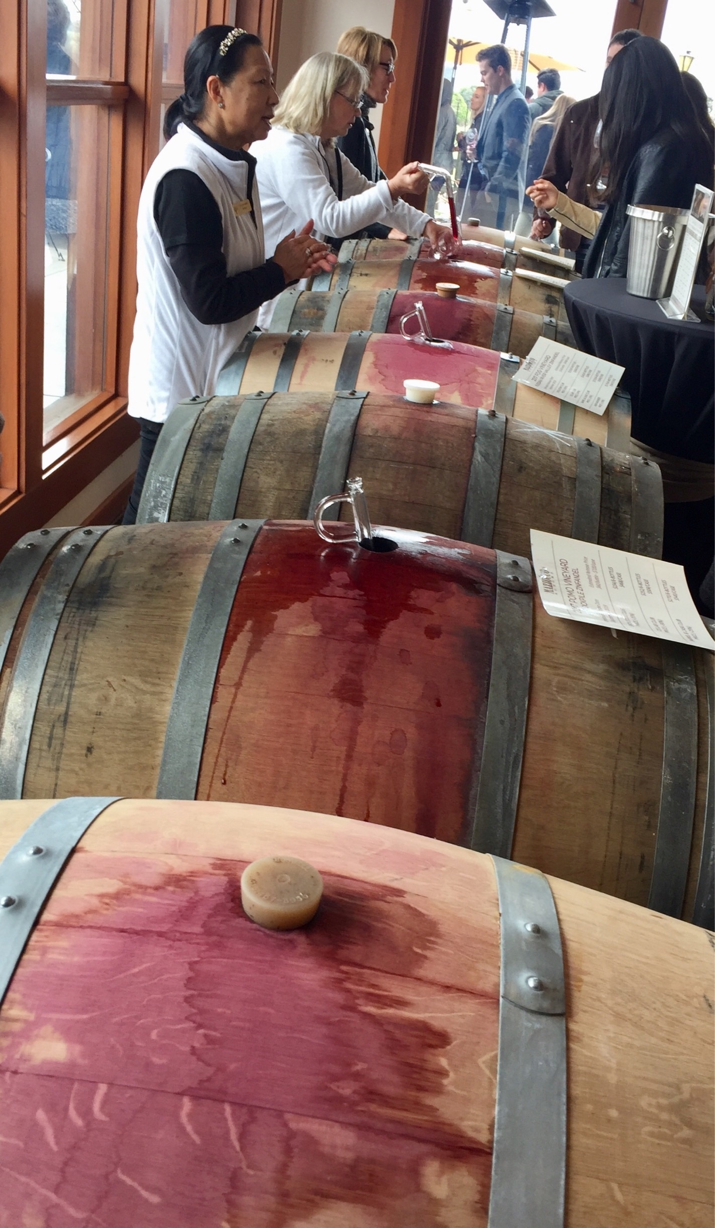 It’s barrel tasting weekend here along the wine road. 