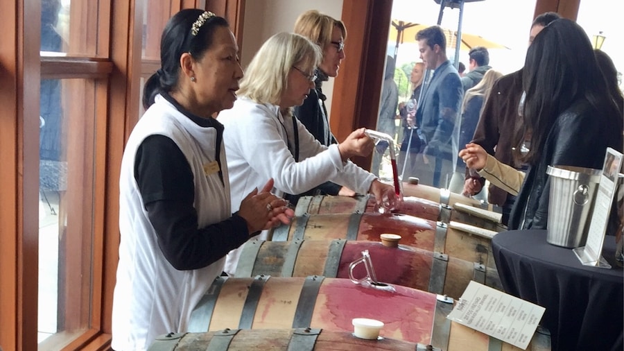 It’s barrel tasting weekend here along the wine road.