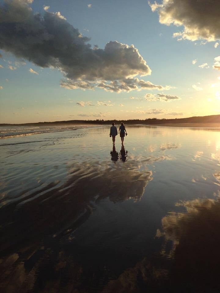 Summer 2016

This quickly became our go-to beach last summer. Endless amounts of sand. Tidal pools for exploring. Waves for some excitement. & of course, a glowing sunset to end the day on a high. 

**My mother and I getting our feet wet. Shot by my younger sister. 

#summer #beach #novascotia