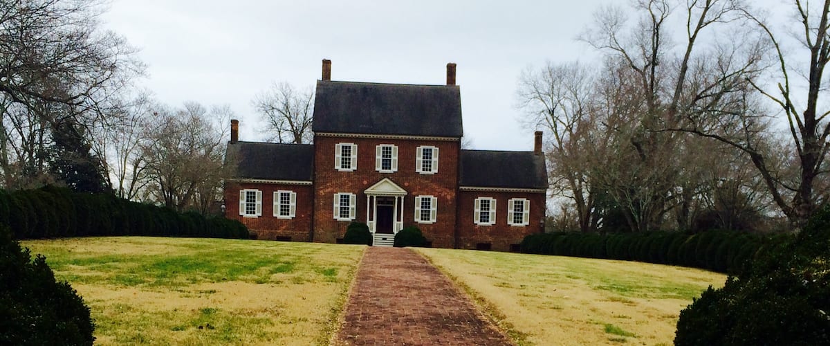 Home built 1815 by William Kirkland. House tours 12$. Trail walk to Eno river free.