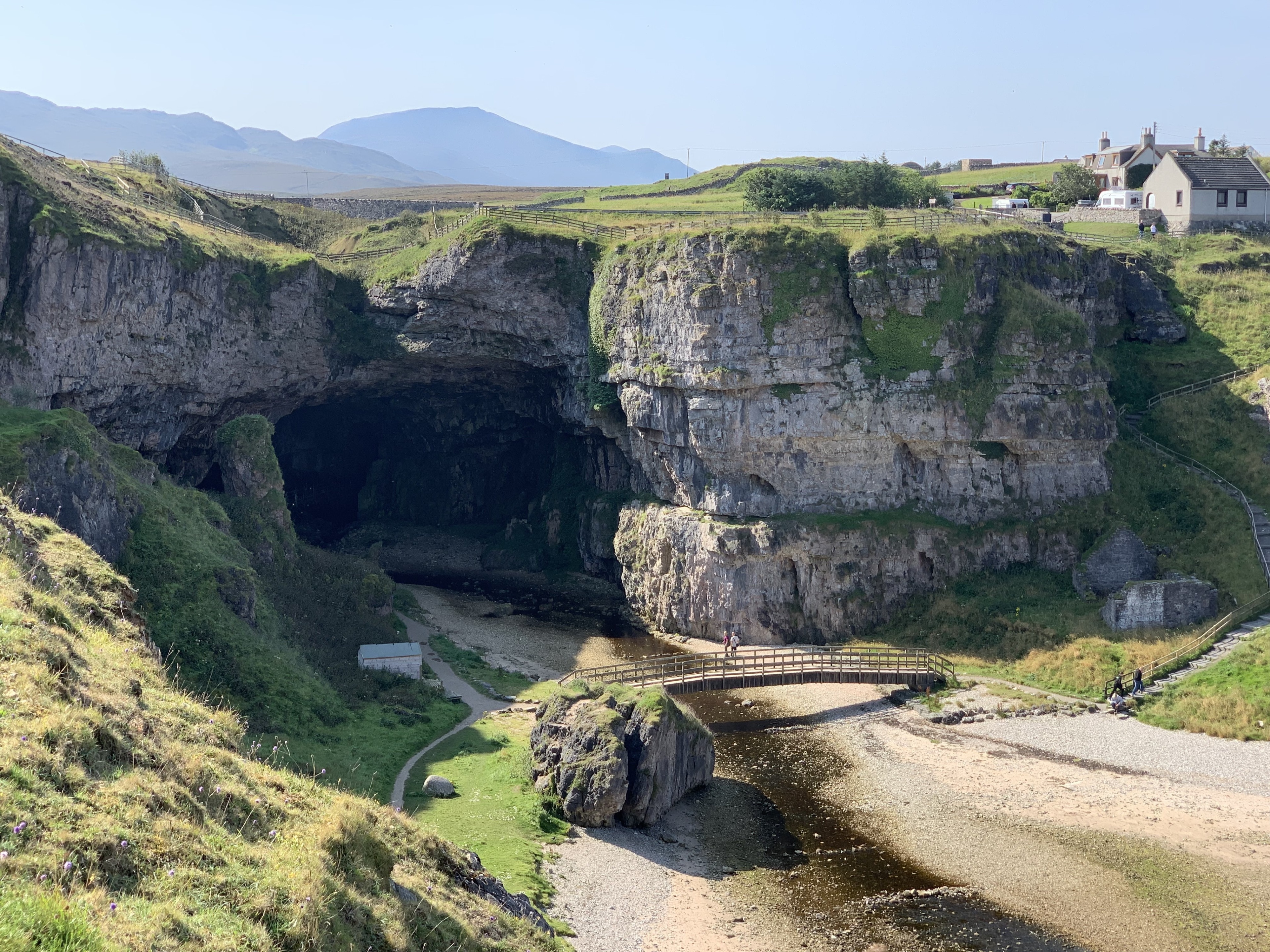 If you are in Durness then Smoo cave should be in your list to explore.. there are several views of Smoo caves ... this is one of my favourite taken while walking back to the car park
