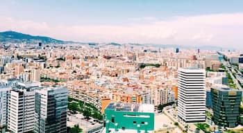 One of my best memories from our last day in Barcelona was swimming on the rooftop with this amazing view. 