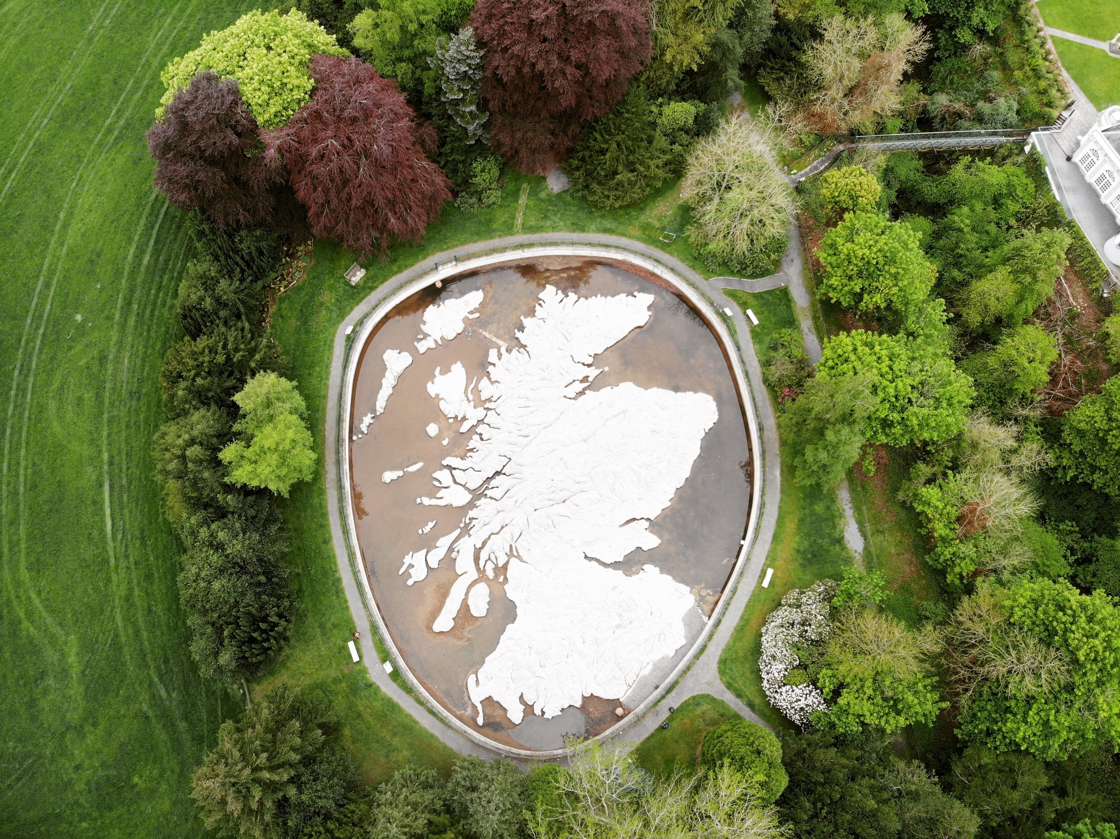 The Great Polish Map of Scotland was constructed by Polish veteran of WWII who had spent time in Scotland during the war. The map was constructed in the 1970s and is made of concrete.
