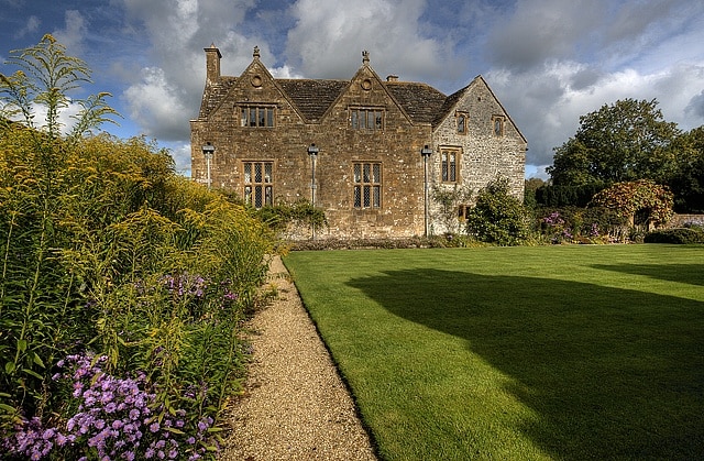 Chantmarle Manor (3) The house viewed from the grounds looking north.