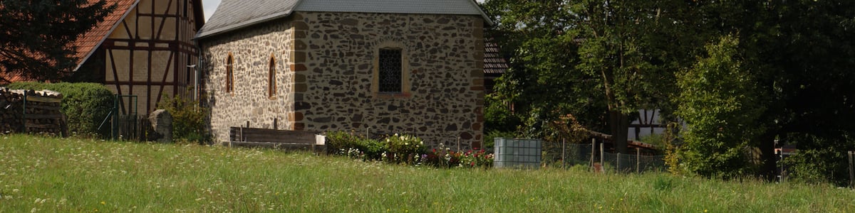Photo "Protestant church in Wettsaasen, Muecke, Hesse, Germany" by UuMUfQ (Creative Commons Attribution-Share Alike 3.0) / Cropped from original
