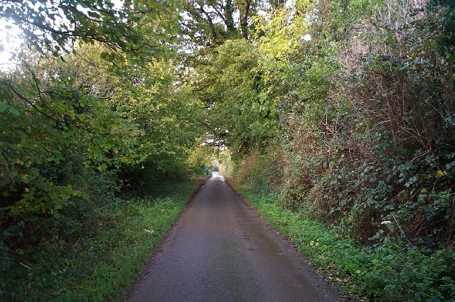 Looking north from Traphole. A rather inelegant name for a beautiful area! The lane follows the track of an old dismantled mineral line.