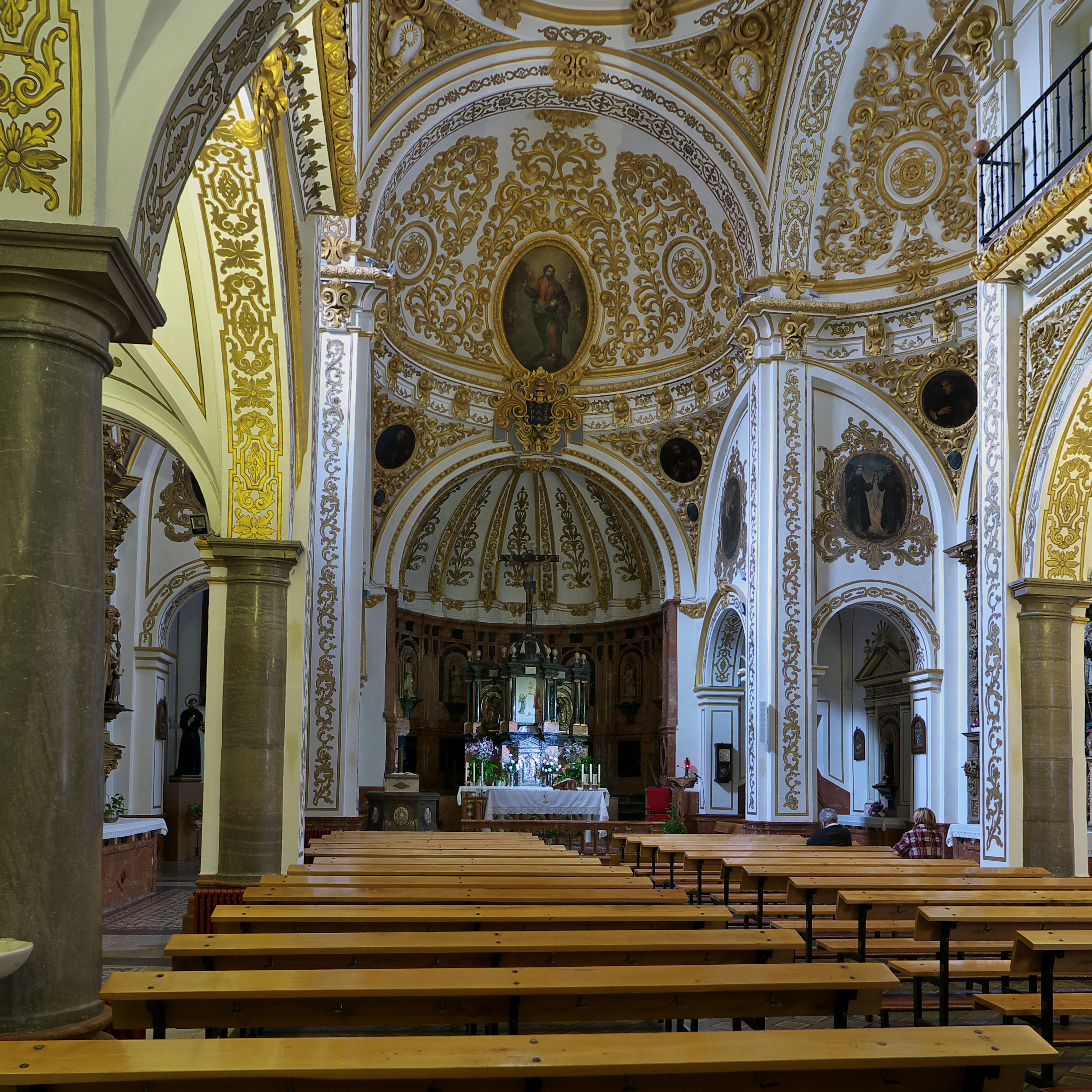 Interior de la Iglesia del Corpus Christi, Granada.