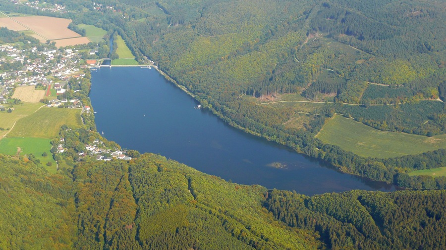 Reservoir Obermaubach, Eifel, Germany