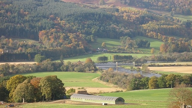 Railway bridge, Dalguise Carries the Highland Railway over the Tay.