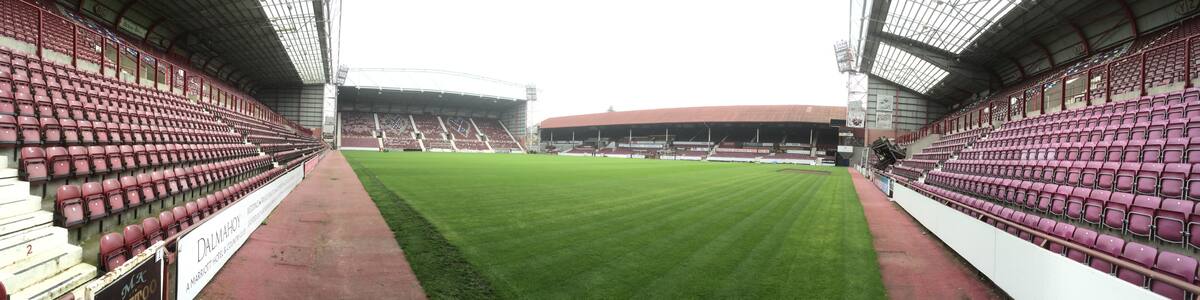 Photo "Panorama of Tynecastle Stadium" by undefined (Creative Commons Zero, Public Domain Dedication) / Cropped from original