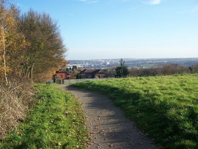 Rede Common Along side A2 Watling Street. Looking towards Rochester. Has excellent views (on a clear day) of Medway Valley.