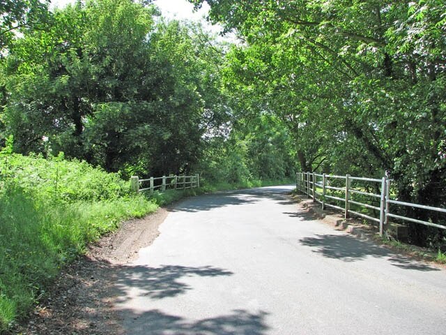 Bridge over the River Tas. The bridge carries Mill Road over the River Tas as it approaches Stoke Mill > 1353400.