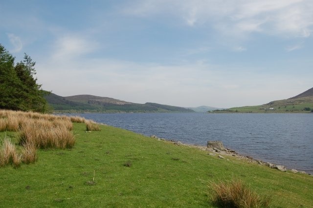 Llyn Celyn looking east. Taken from the western end of the lake.