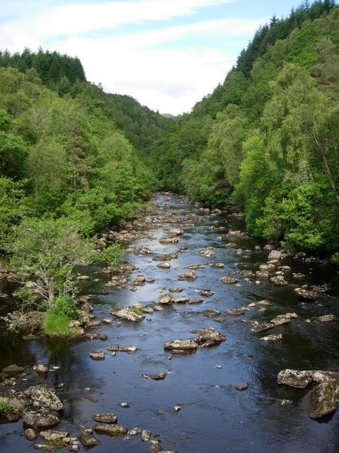 River Cannich One branch of it anyway, looking downstream from the A831 bridge.