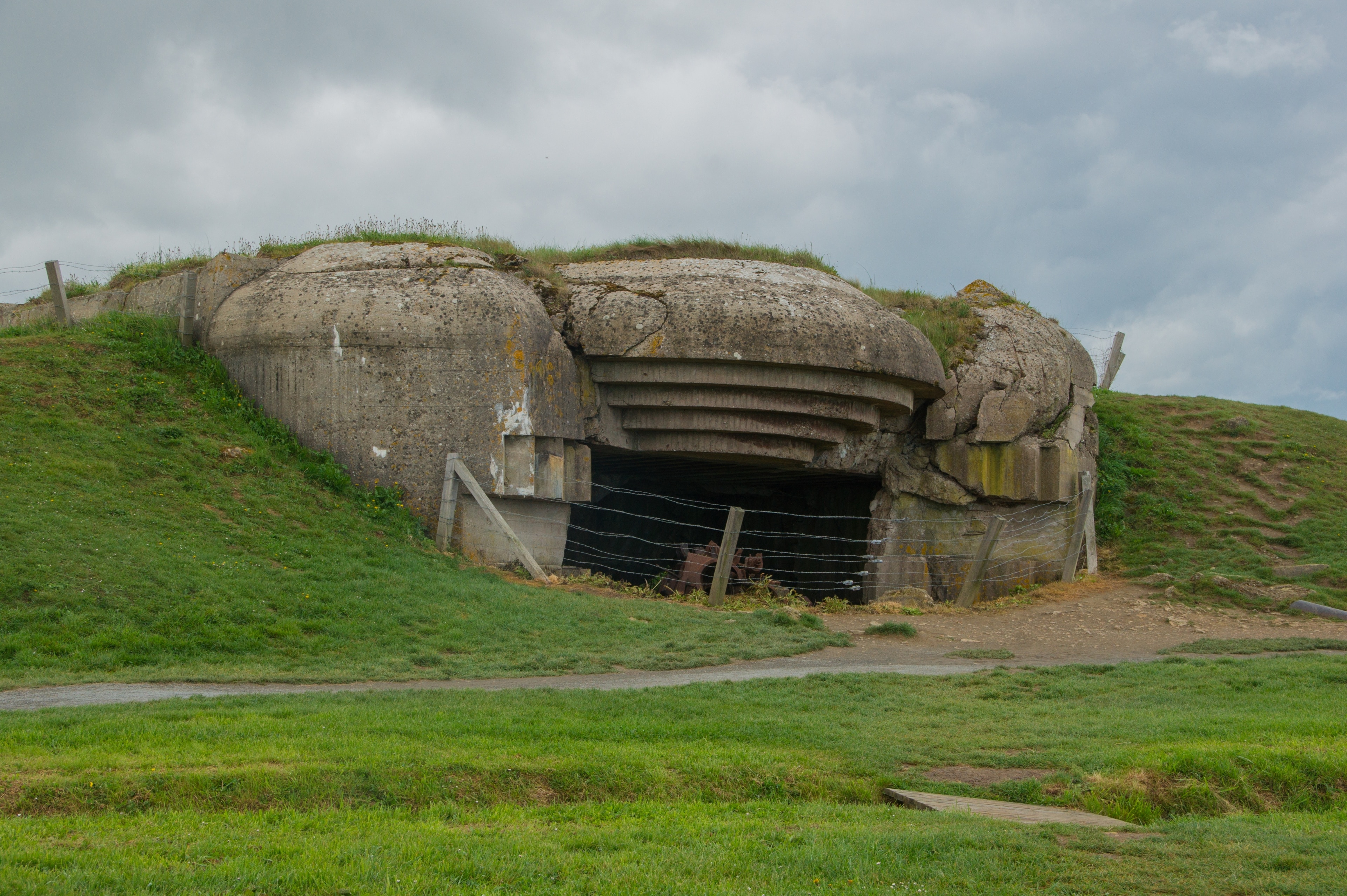 German bunker at Batterie de Longues-sur-Mer, Calvados, Normandy, France