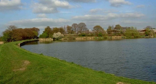 Hoyle Mill Dam creating Sally Walsh's fishing pond