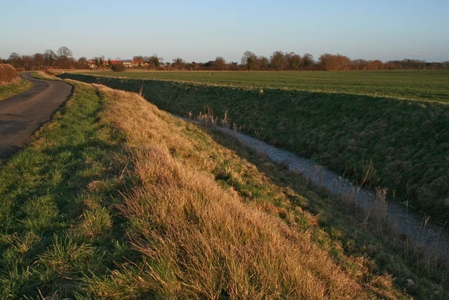 South Beck and Willoughby Road Osbournby can be seen in the distance.