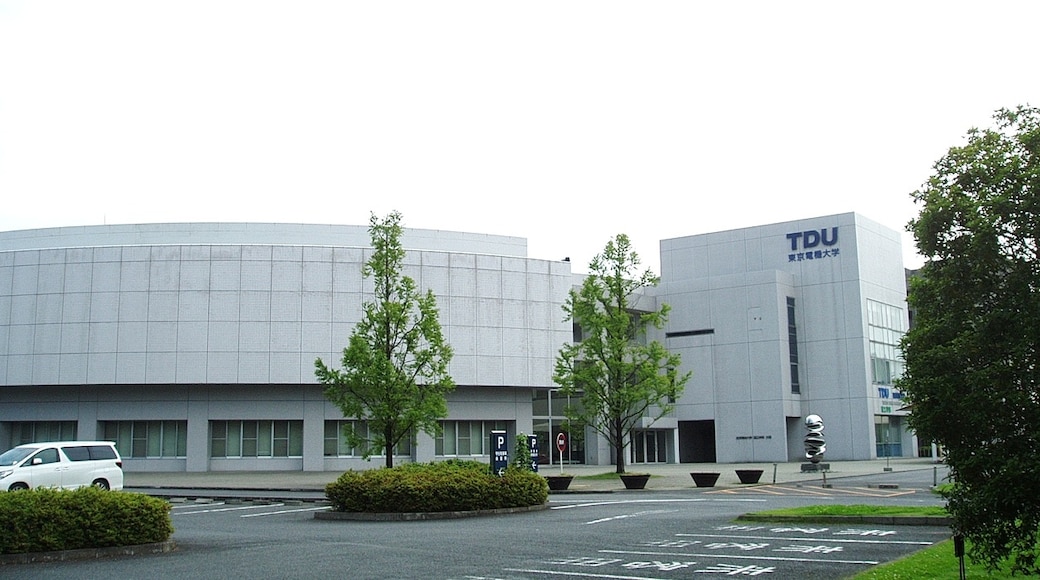 The main building (Bldg. #10) of Saitama Hatoyama Campus, Tokyo Denki University, located in Hatoyama, Saitama Prefecture, Japan.
