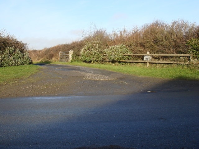 Entrance To Collery Farm near Stibb, Cornwall Farm entrance on the road between Stibb and Kilkhampton