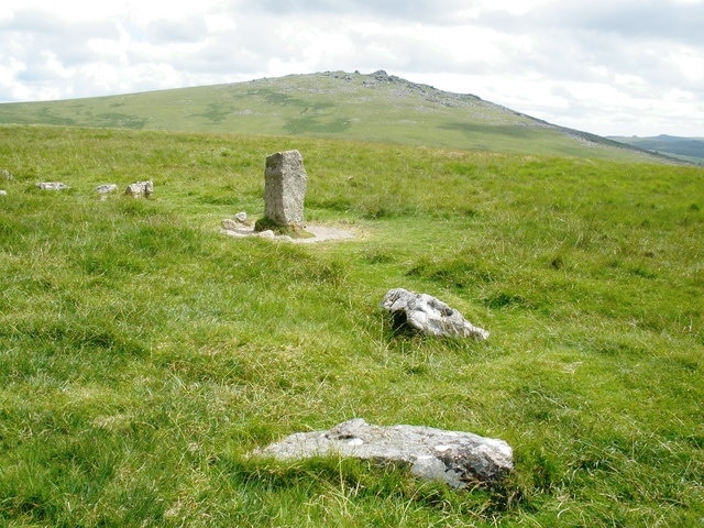 Stone circle, on Langstone Moor