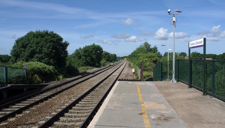 Looking west from Nailsea & Backwell railway station.