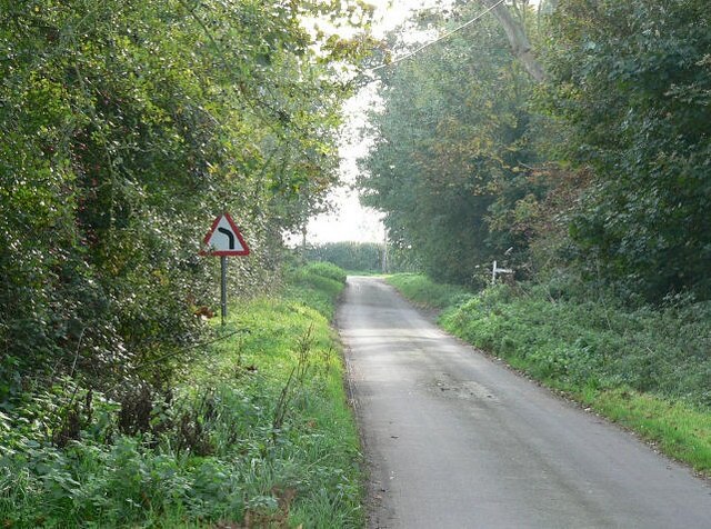 The Road Across The Common South of East Tuddenham.