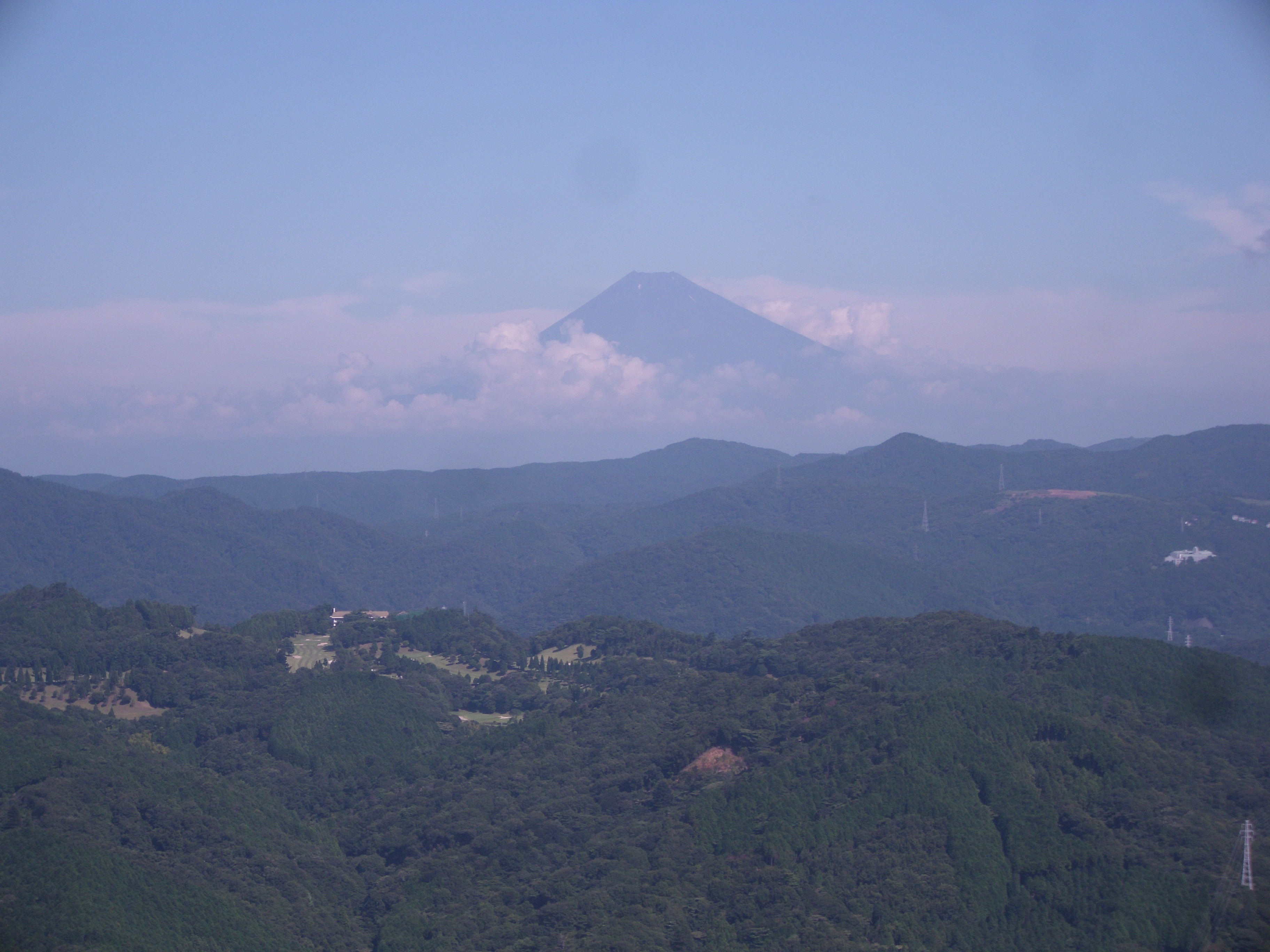 大室山より富士山を望む