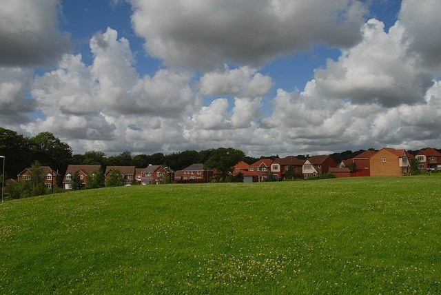 New Housing View of new housing from Keepers Wood Way