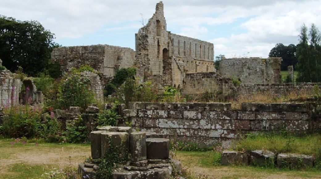 Photo "Jervaulx Abbey" by Alison Stamp (CC BY-SA) / Cropped from original
