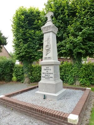 Westrehem (Pas-de-Calais, Fr) monument aux morts