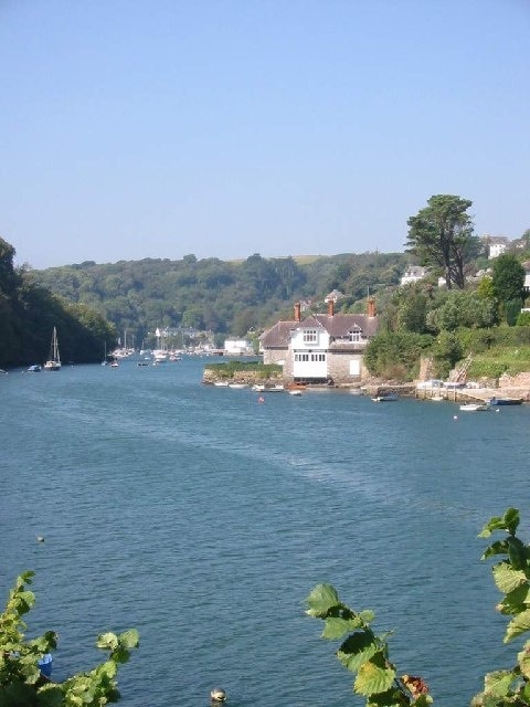 Looking down the River Yealm towards Newton Ferrers. Taken from Passage Road, Noss Mayo