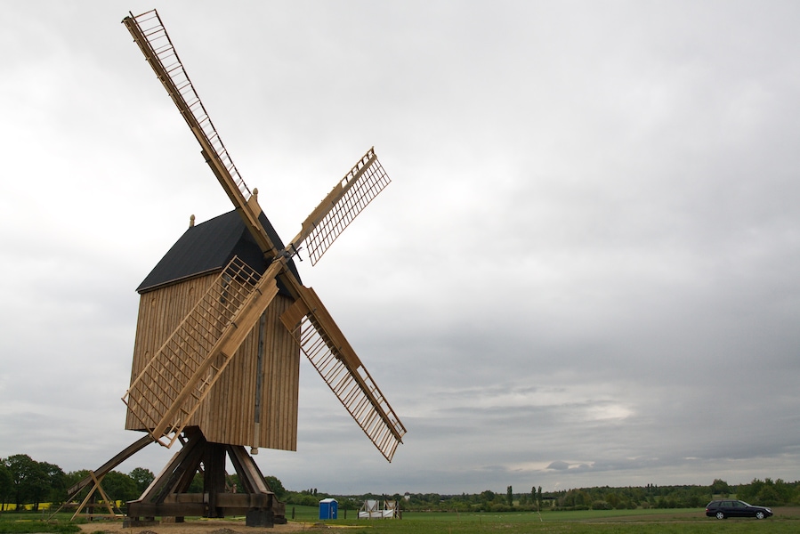 Bockwindmühle in Wettmar (Burgwedel), Niedersachsen, Deutschland