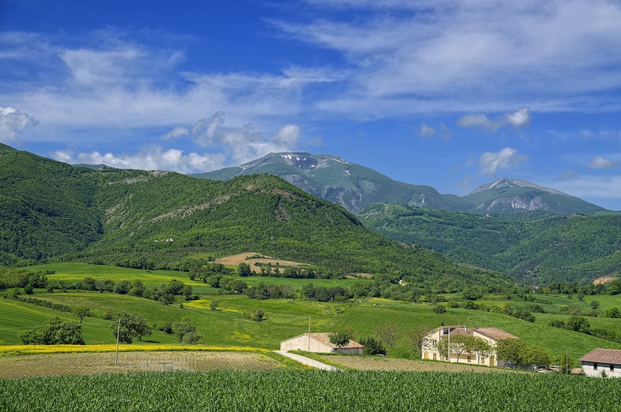 Vista verso il Catria