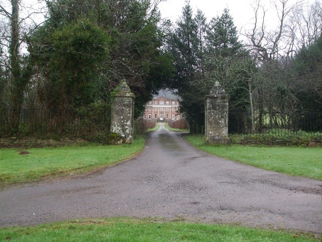 The entrance to Crowcombe Court. A Georgian Mansion built in the 1730s & 40s. Now a grade I listed building