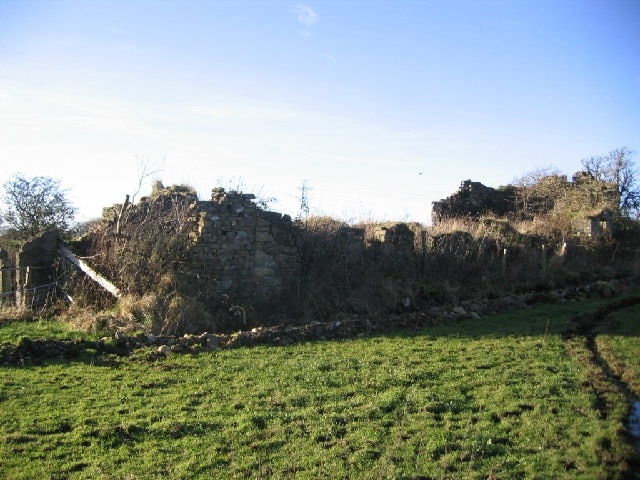 West Leys Farm. Ruins only here.