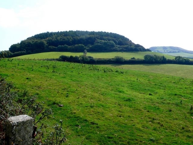 Langdon Hill View south from Chideock Hill.