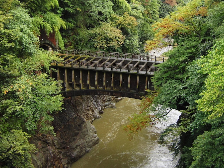Yatsusawa power station number 1 aqueduct.