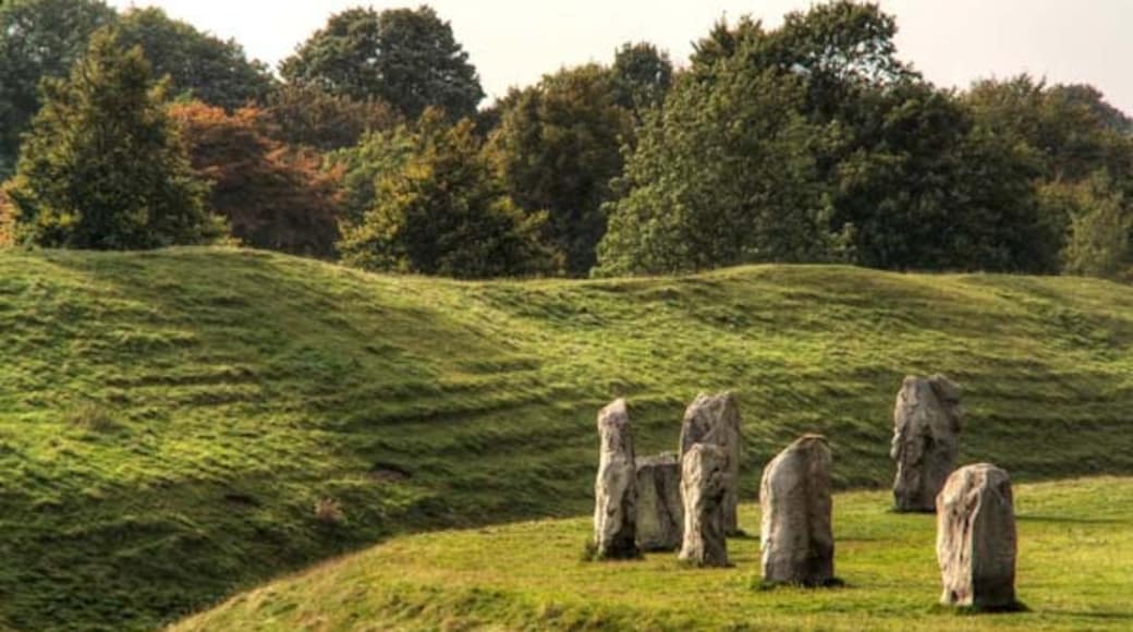 Foto “Círculo de piedras de Avebury” tomada por Ark3pix (page does not exist) (CC BY-SA); recorte de la original