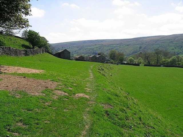 Ivelet seen from the Muker footpath