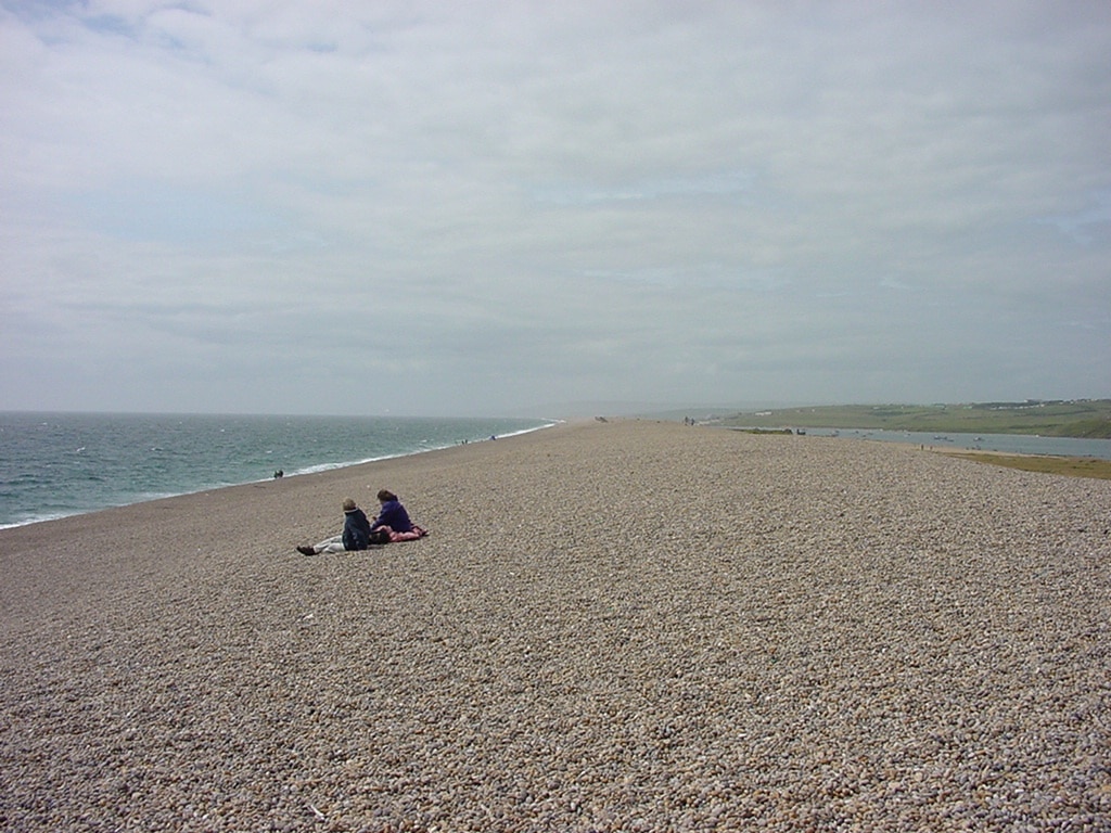 Above Chesil Beach looking towards Weymouth - Dorset coast…