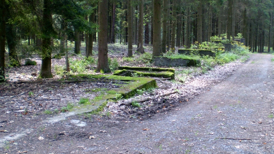 Photo "Reste einer V1-Stellung im Erpeler Kirchspielwald zwischen Auge Gottes und Bruchhausen" by Leit (Creative Commons Attribution-Share Alike 4.0) / Cropped from original