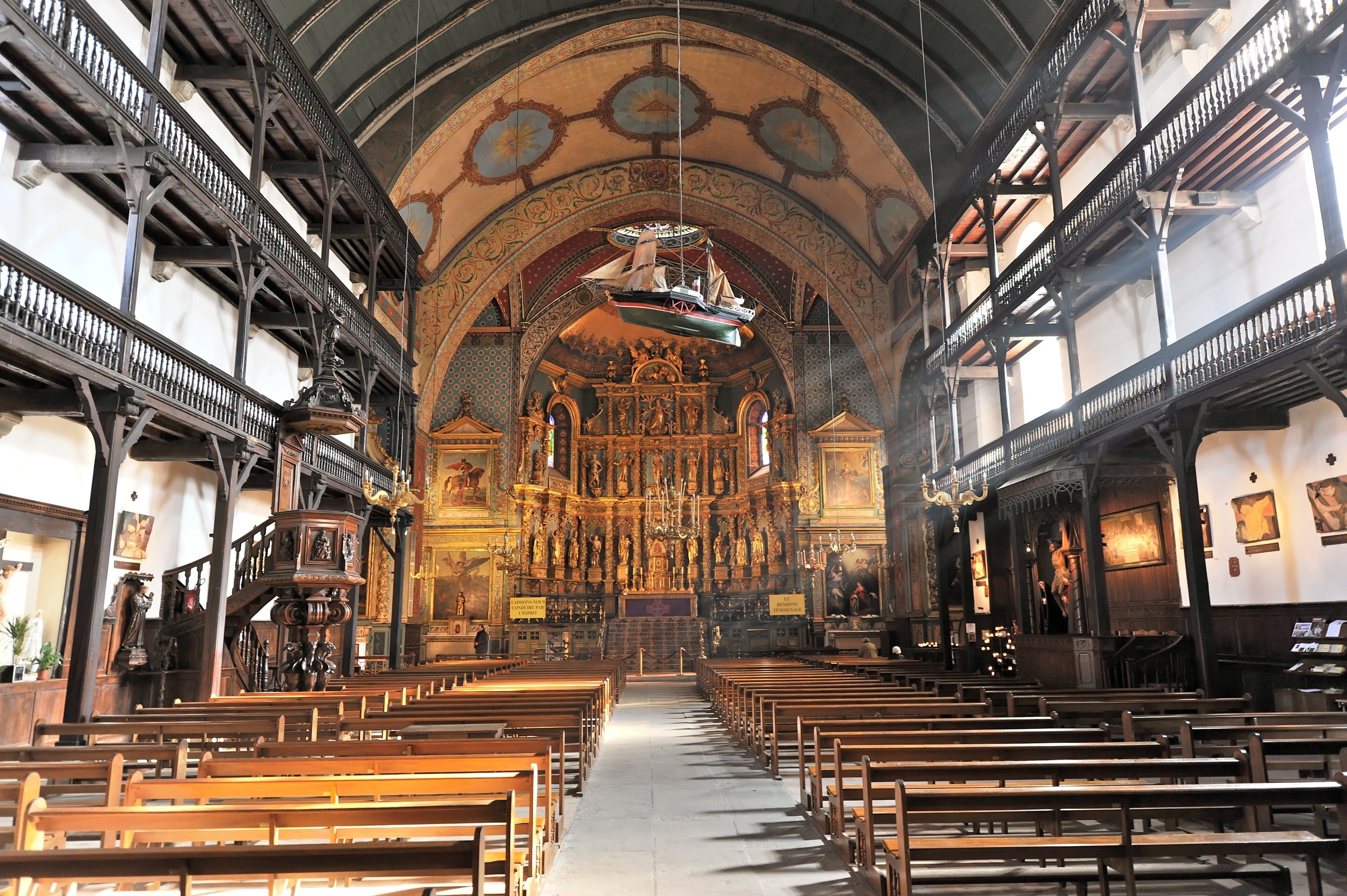 St. Jean-Baptiste church, Saint Jean de Luz, Labourd, Basque Country.