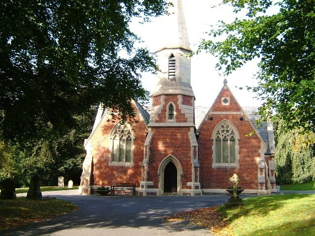 Chapel in Cemetery, London Road, Braintree. The cemetery is situated in London Road, north of the A120 by-pass.