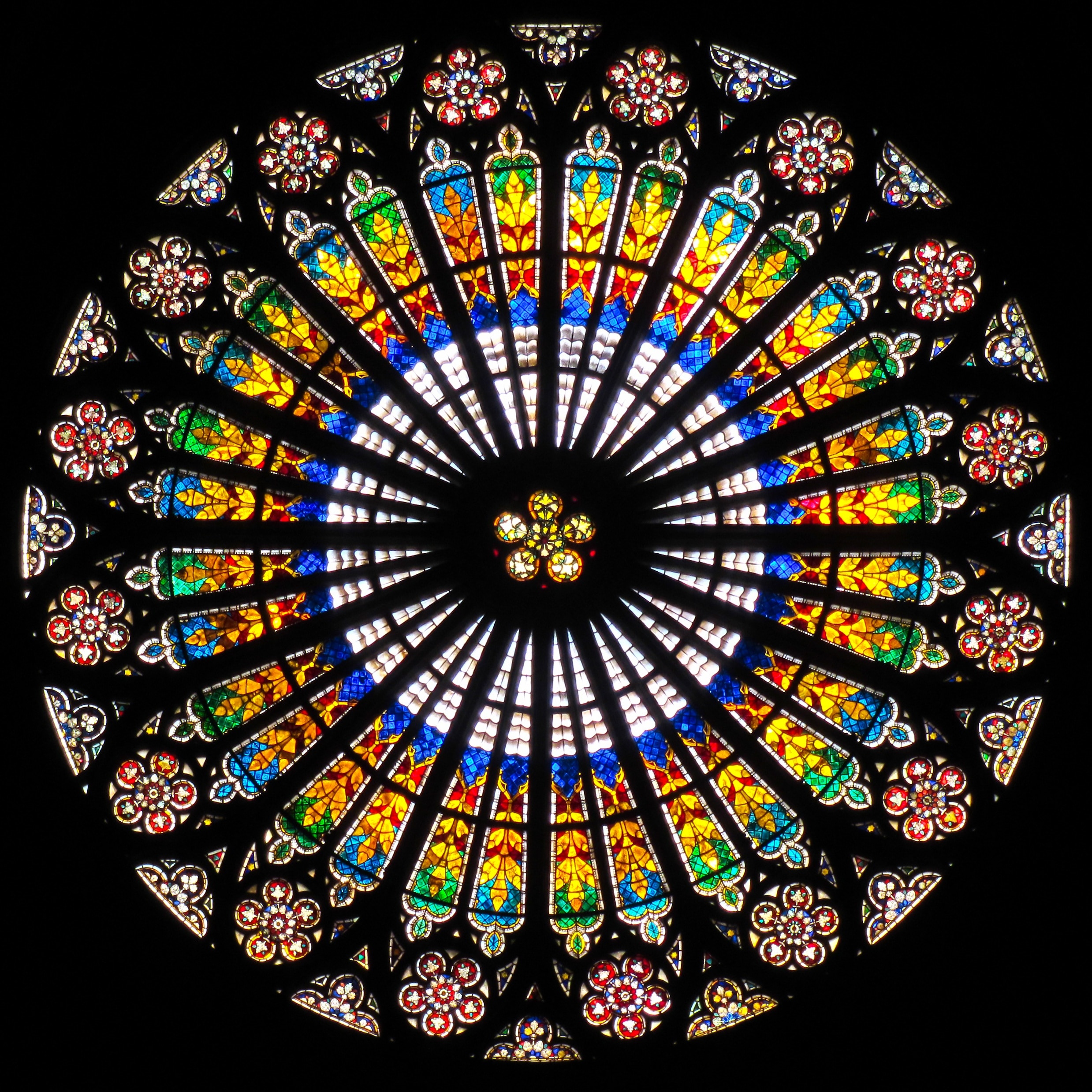 Rose window of the cathedral of Strasbourg