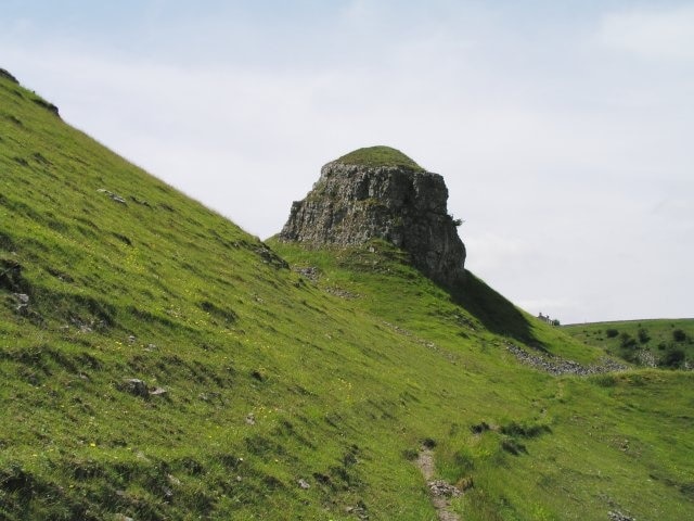 Peter's Stone near Wardlow Mires and Litton. A rocky outcrop named "Peter's Stone", supposedly from its resemblance to the dome of St. Peter's in Rome.