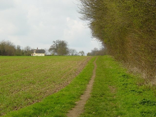 Farmland, Manuden Taken looking west from a public footpath. The house is at TL4850626434.