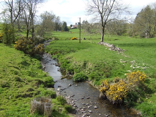 Old Mill Burn Looking from Ashland towards Twynholm.