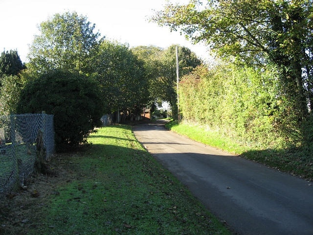 Town Green Road Towards Watton from Watton Green.