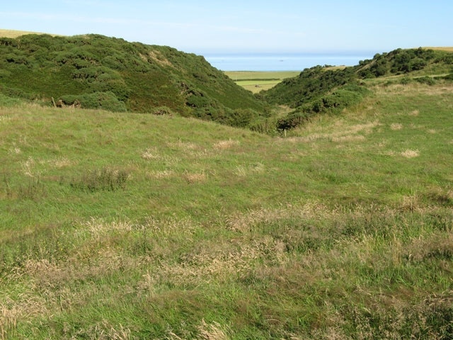 Kildonan Glen near High Drummore Motte and Bailey, Wigtownshire